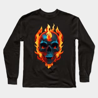 fire skeleton Long Sleeve T-Shirt